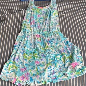 Lilly Pulitzer ruffle bottom romper
